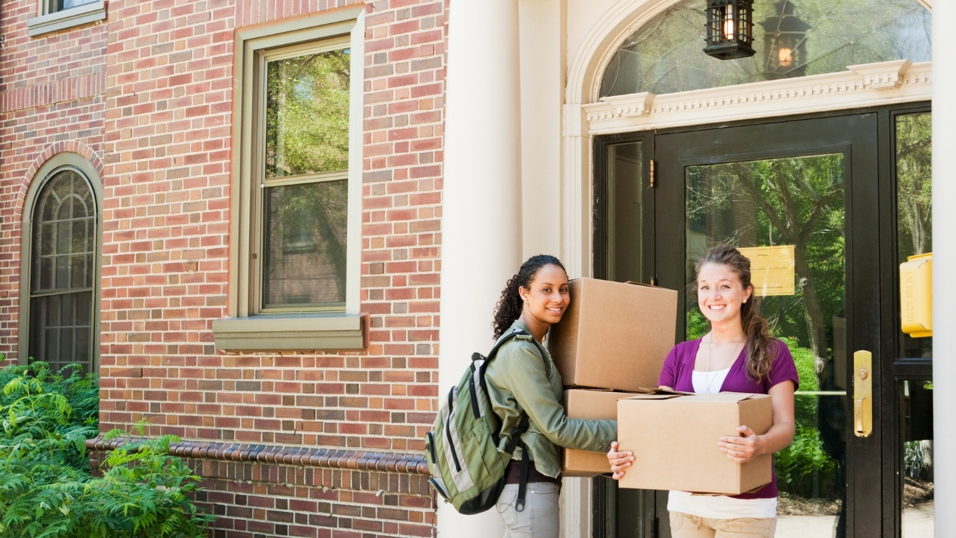 Student accommodation building and room setup